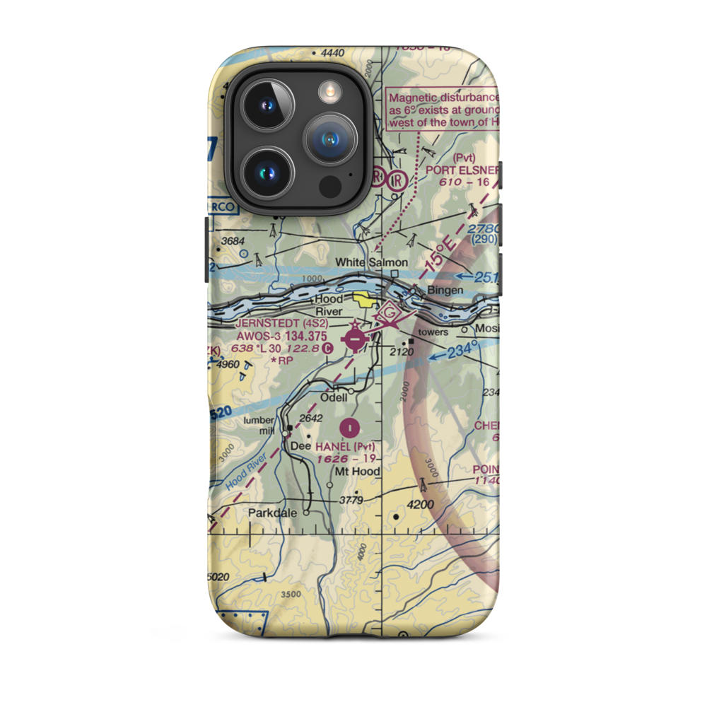 Ken Jernstedt Airfield (4S2) VFR Sectional  Tough iPhone Case iPhone 16 Pro Max model shown