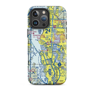 Kenmore Air Harbor Seaplane Base (W55) VFR Sectional  Tough iPhone Case