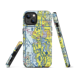 Kenmore Air Harbor Seaplane Base (W55) VFR Sectional  Tough iPhone Case