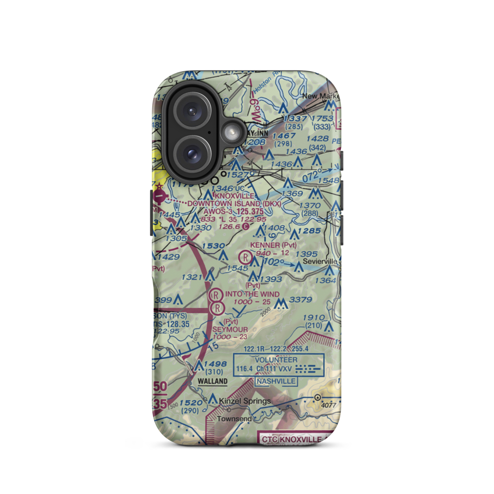 Kenner Farm Airport (3TN4) VFR Sectional  Tough iPhone Case iPhone 16 model shown