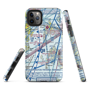 Kent Fort Manor Airport (7MD8) VFR Sectional  Tough iPhone Case