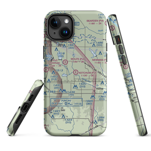 Ketchum Ranch Airport (OK97) VFR Sectional  Tough iPhone Case