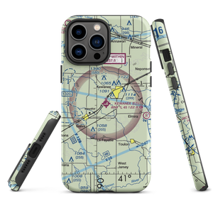 Kewanee Municipal Airport (EZI) VFR Sectional  Tough iPhone Case