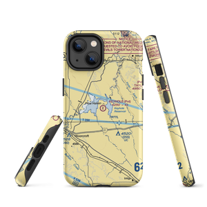 Keyhole Airport (01WY) VFR Sectional  Tough iPhone Case