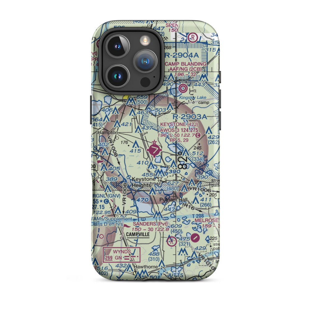Keystone Airpark (42J) VFR Sectional  Tough iPhone Case iPhone 16 Pro Max model shown