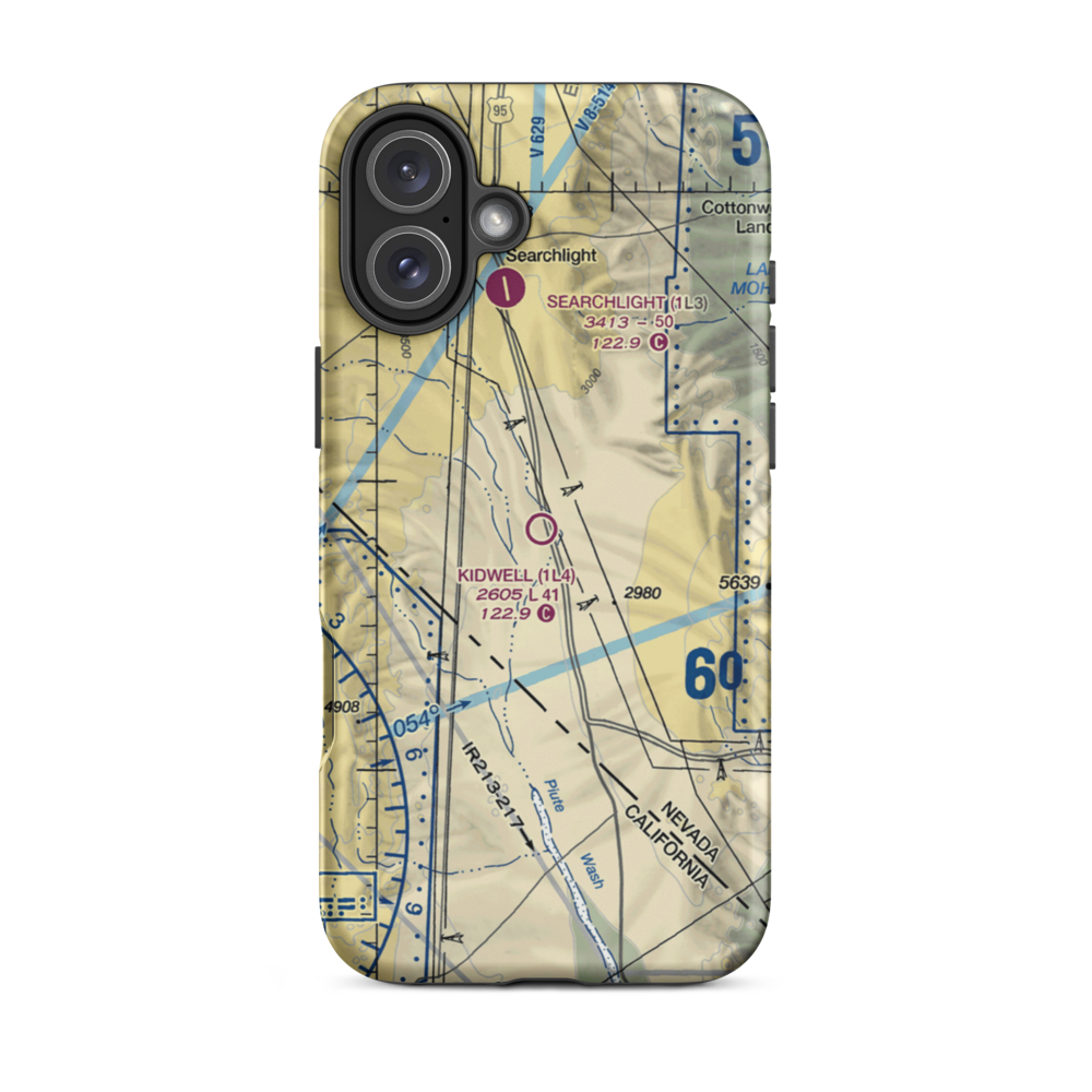 Kidwell Airport (1L4) VFR Sectional  Tough iPhone Case iPhone 16 Plus model shown