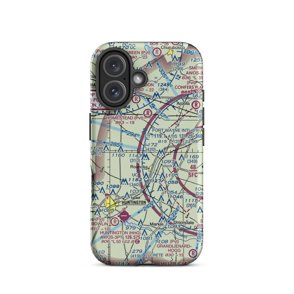 Kilsoquah Farm Airport (8IS2) VFR Sectional  Tough iPhone Case iPhone 16 model shown
