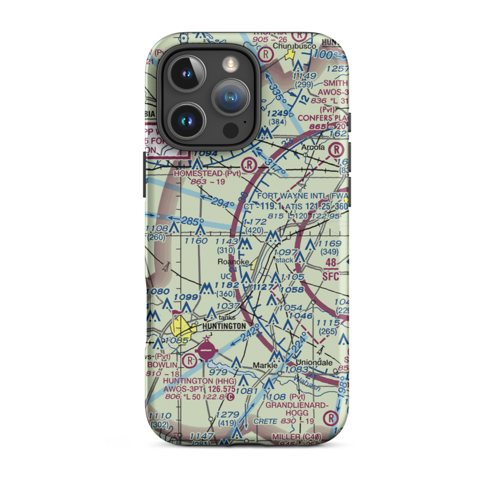 Kilsoquah Farm Airport (8IS2) VFR Sectional  Tough iPhone Case iPhone 16 Pro Max model shown