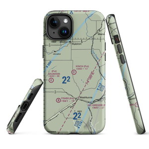 Kinch Farms Airport (WN72) VFR Sectional  Tough iPhone Case