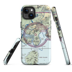 King Cove Airport (KVC) VFR Sectional  Tough iPhone Case