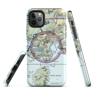 King Cove Airport (KVC) VFR Sectional  Tough iPhone Case