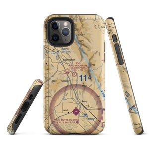 King Mountain Glider Park (ID36) VFR Sectional  Tough iPhone Case