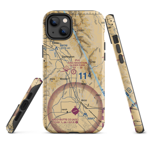 King Mountain Glider Park (ID36) VFR Sectional  Tough iPhone Case