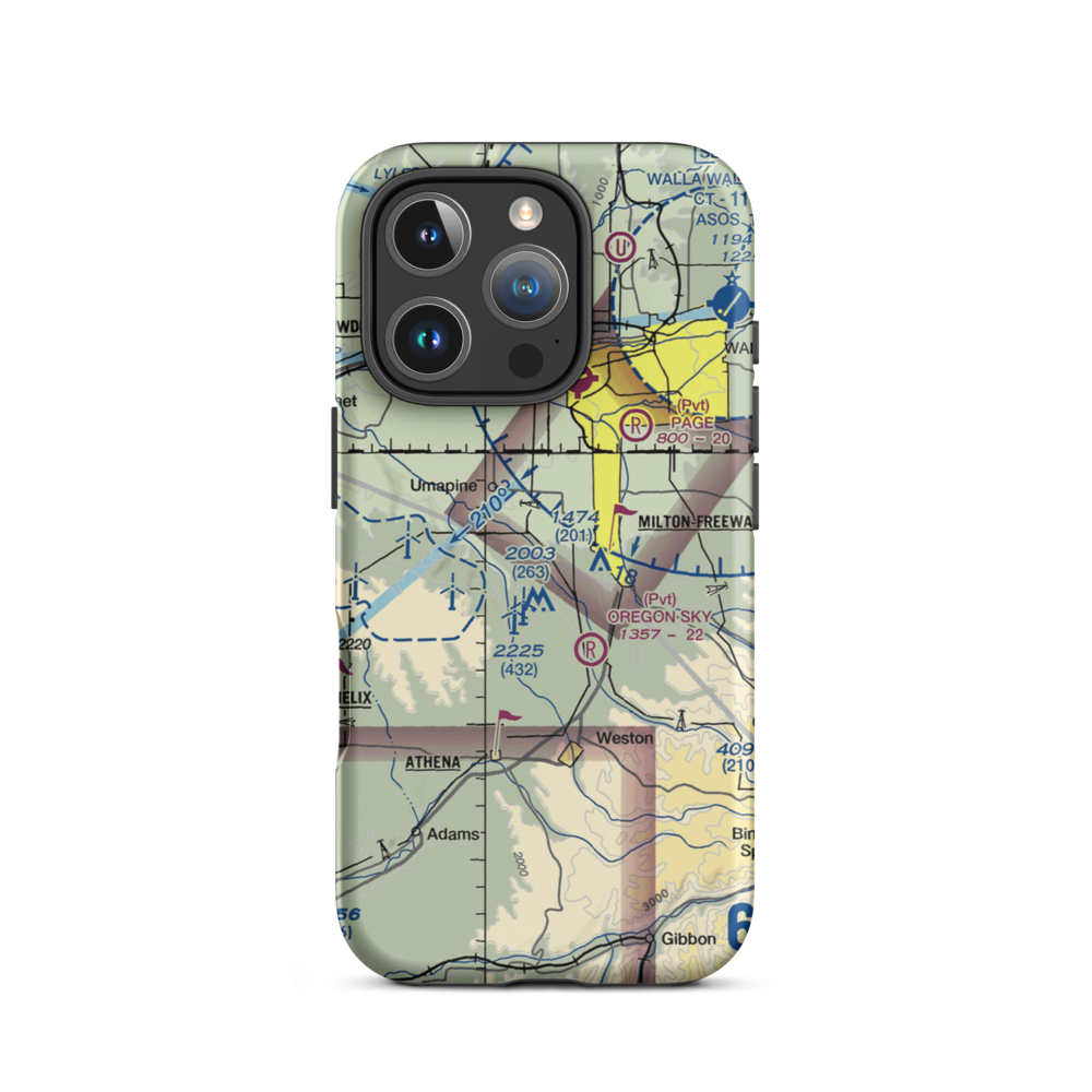King's Airport (9OR4) VFR Sectional  Tough iPhone Case iPhone 16 Pro model shown