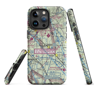 Kings River Community College Airport (CA13) VFR Sectional  Tough iPhone Case