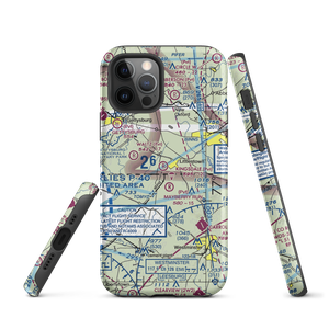 Kingsdale Air Park (PA23) VFR Sectional  Tough iPhone Case