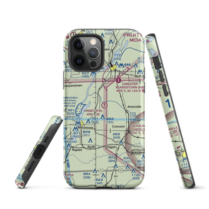 Kinsey RLA Restricted Landing Area (IL12) VFR Sectional  Tough iPhone Case