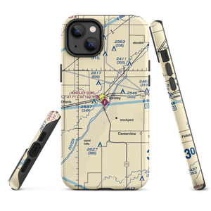 Kinsley Municipal Airport (33K) VFR Sectional  Tough iPhone Case