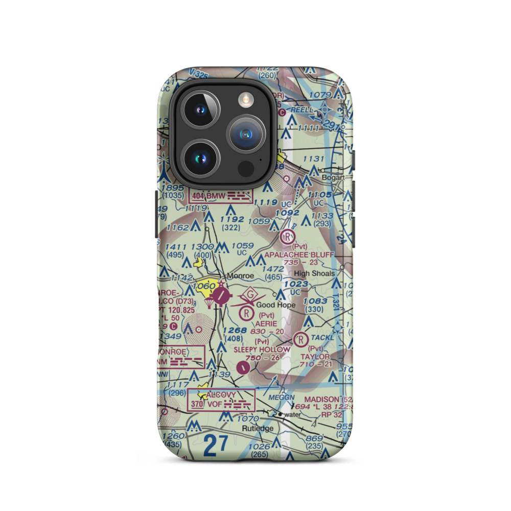 Kintail Farm Airport (GA00) VFR Sectional  Tough iPhone Case iPhone 16 Pro model shown