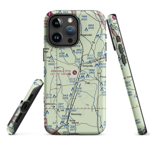 Kirbyville Airport (T12) VFR Sectional  Tough iPhone Case