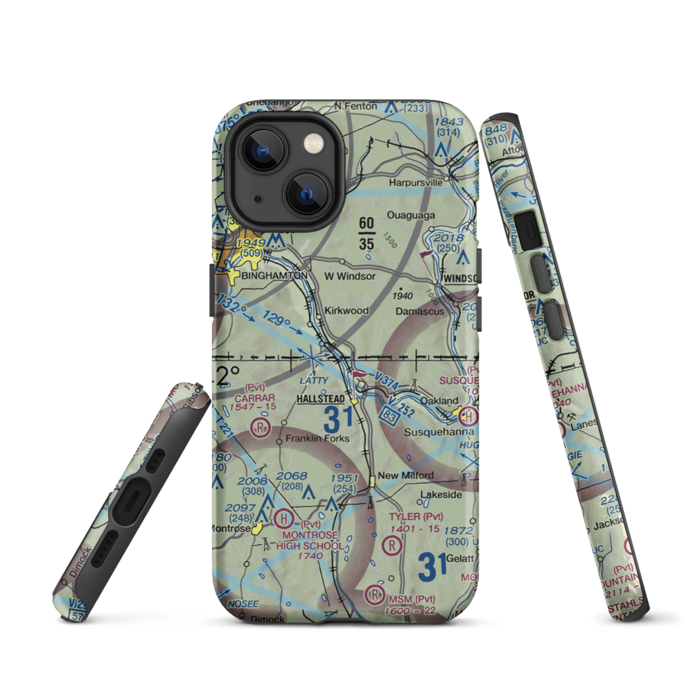Kirkwood Airpark (5N5) VFR Sectional  Tough iPhone Case iPhone 13 model shown