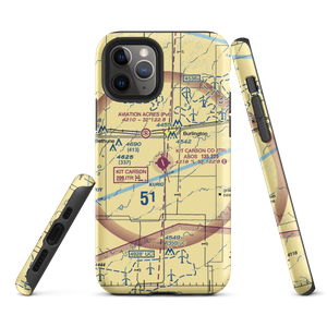 Kit Carson County Airport (ITR) VFR Sectional  Tough iPhone Case