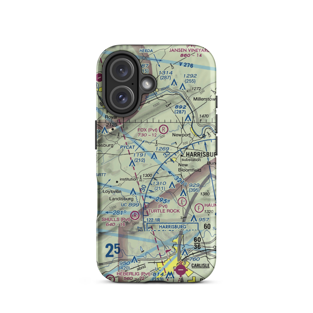 Kitner Airport (0PN4) VFR Sectional  Tough iPhone Case iPhone 16 model shown