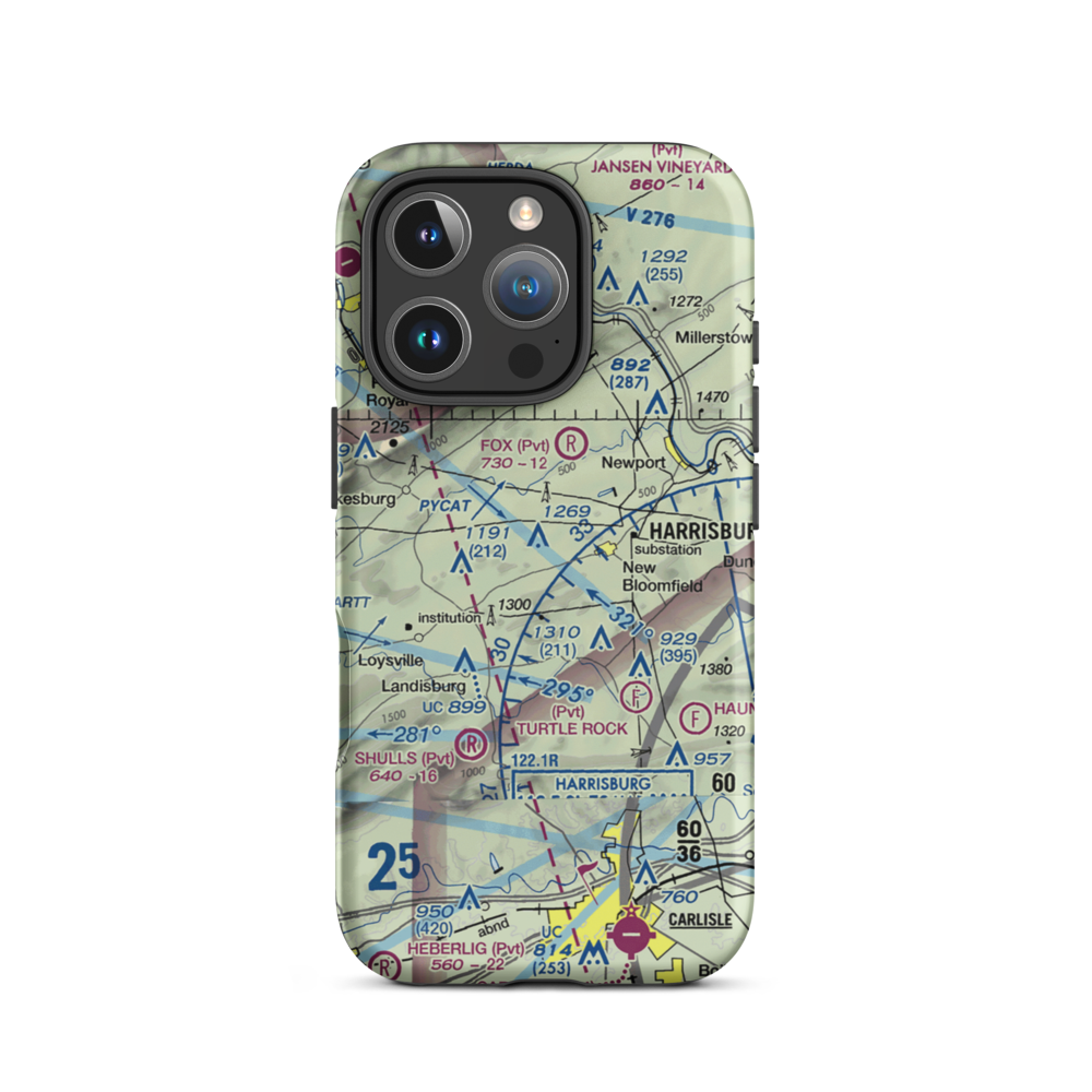 Kitner Airport (0PN4) VFR Sectional  Tough iPhone Case iPhone 16 Pro model shown