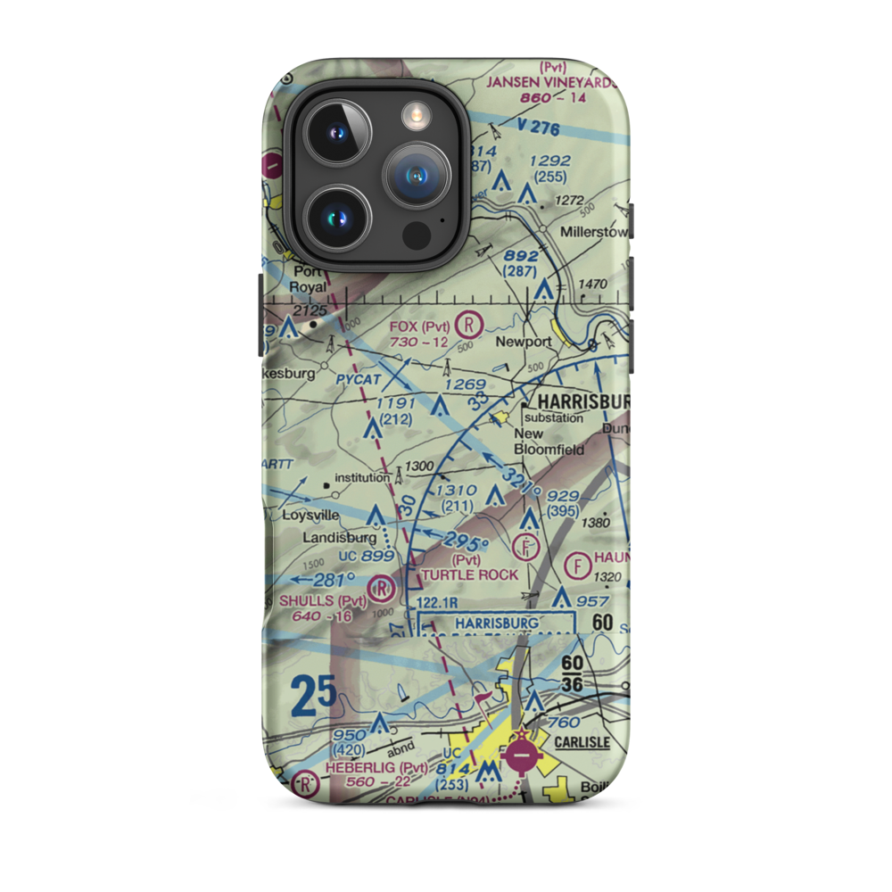 Kitner Airport (0PN4) VFR Sectional  Tough iPhone Case iPhone 16 Pro Max model shown