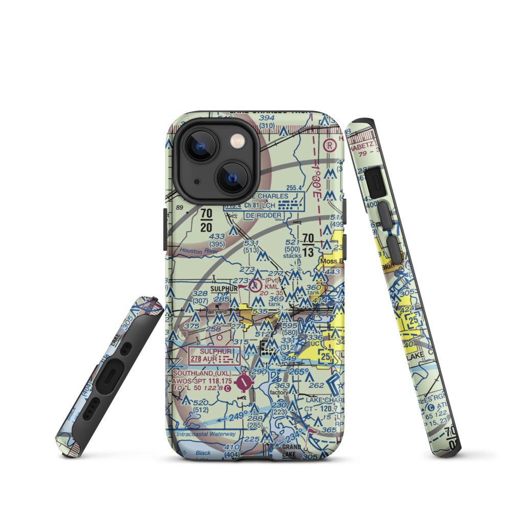 Kml Airport (12LA) VFR Sectional  Tough iPhone Case iPhone 13 mini model shown
