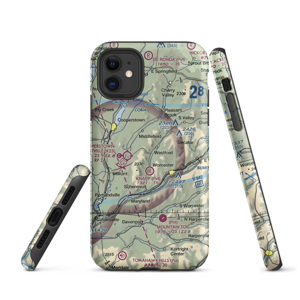 Knapp Airport (6NK0) VFR Sectional  Tough iPhone Case iPhone 11 model shown
