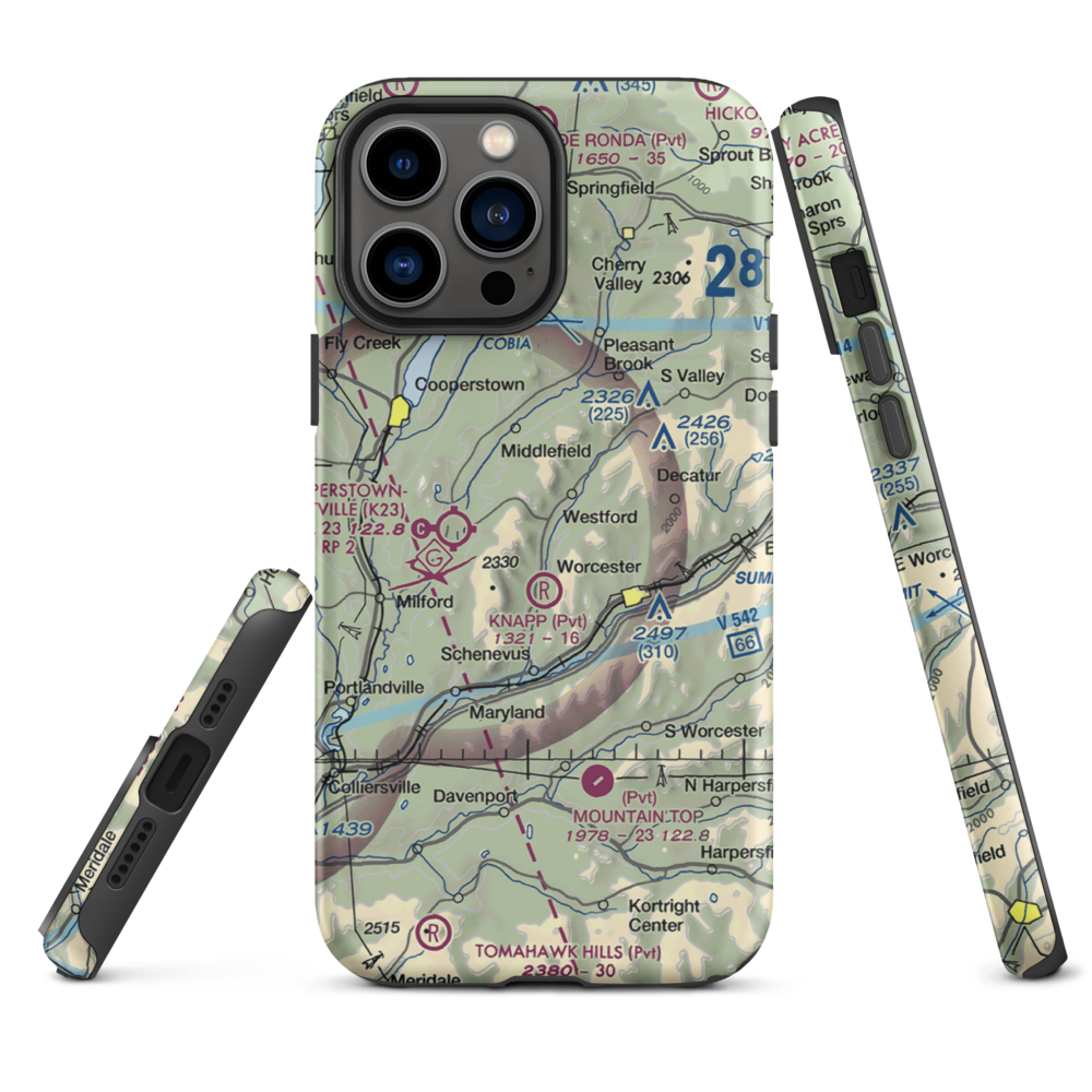 Knapp Airport (6NK0) VFR Sectional  Tough iPhone Case iPhone 13 Pro Max model shown