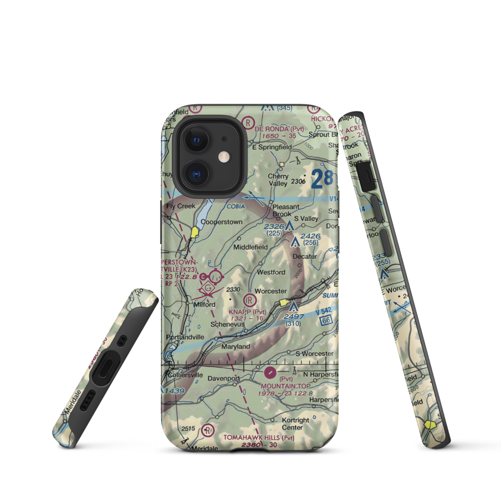 Knapp Airport (6NK0) VFR Sectional  Tough iPhone Case iPhone 12 mini model shown
