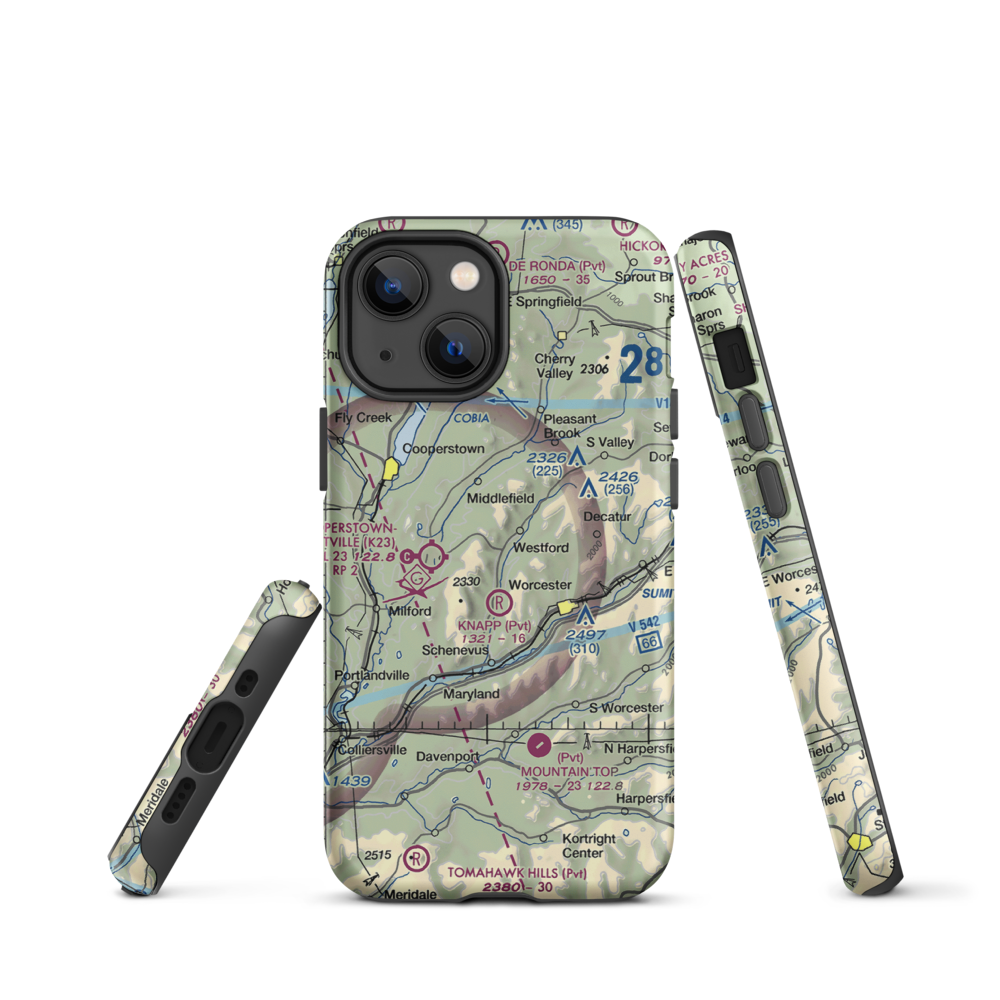 Knapp Airport (6NK0) VFR Sectional  Tough iPhone Case iPhone 13 mini model shown