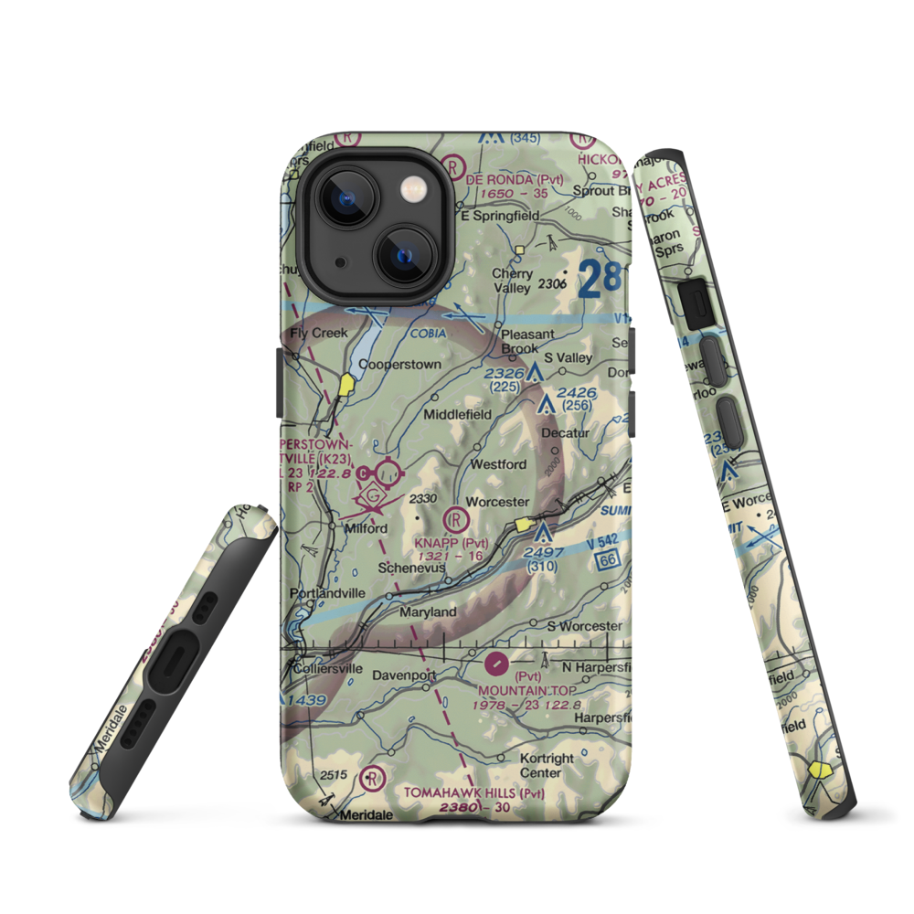 Knapp Airport (6NK0) VFR Sectional  Tough iPhone Case iPhone 13 model shown