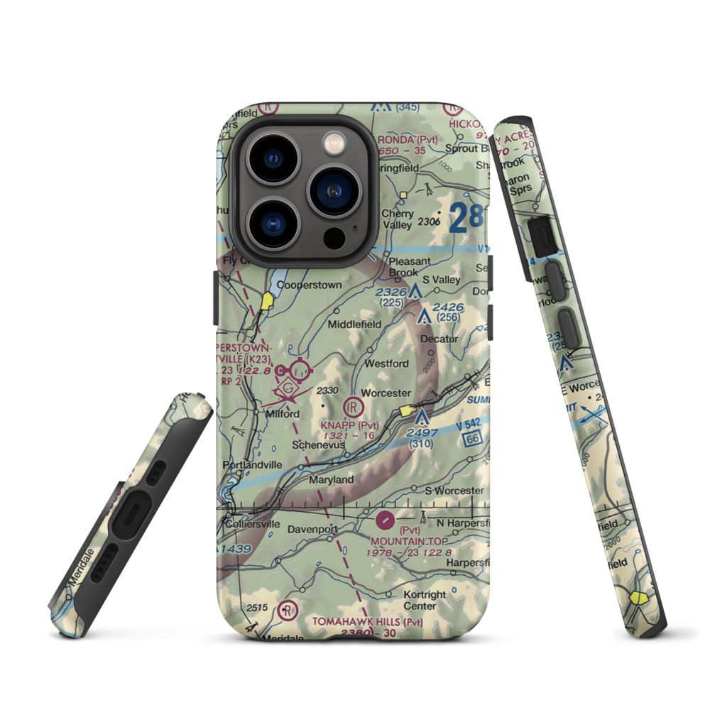 Knapp Airport (6NK0) VFR Sectional  Tough iPhone Case iPhone 13 Pro model shown
