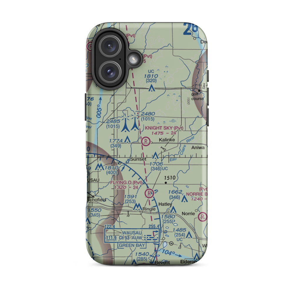Knight Sky Airport (5WN8) VFR Sectional  Tough iPhone Case iPhone 16 Plus model shown