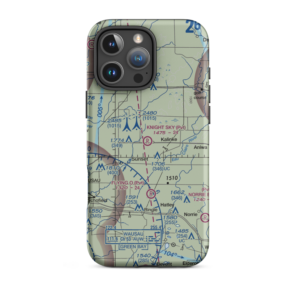 Knight Sky Airport (5WN8) VFR Sectional  Tough iPhone Case iPhone 16 Pro Max model shown