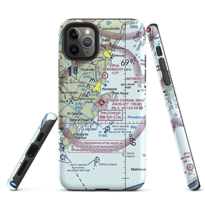 Knox County Regional Airport (RKD) VFR Sectional  Tough iPhone Case