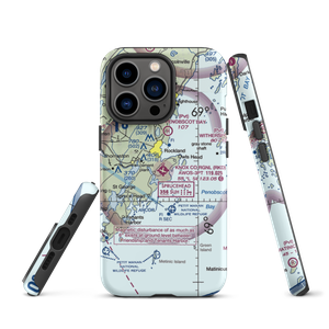 Knox County Regional Airport (RKD) VFR Sectional  Tough iPhone Case