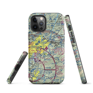 Knoxville Downtown Island Airport (DKX) VFR Sectional  Tough iPhone Case