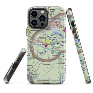 Knoxville Municipal Airport (OXV) VFR Sectional  Tough iPhone Case