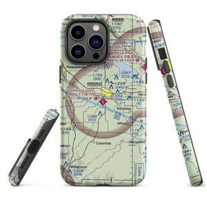 Knoxville Municipal Airport (OXV) VFR Sectional  Tough iPhone Case