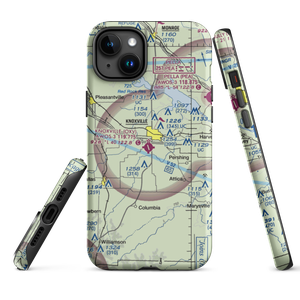 Knoxville Municipal Airport (OXV) VFR Sectional  Tough iPhone Case
