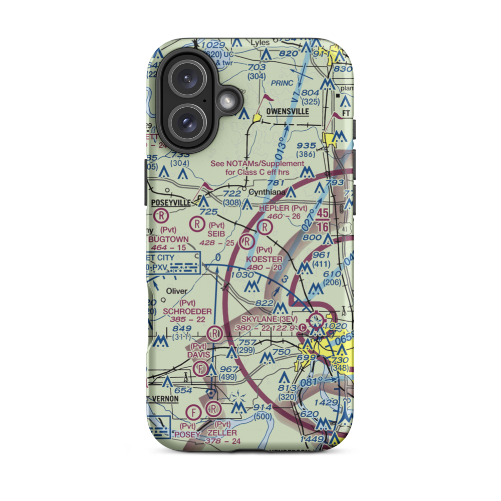 Koester Field (5II5) VFR Sectional  Tough iPhone Case iPhone 16 Plus model shown