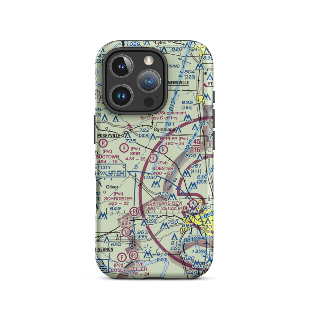 Koester Field (5II5) VFR Sectional  Tough iPhone Case iPhone 16 Pro model shown