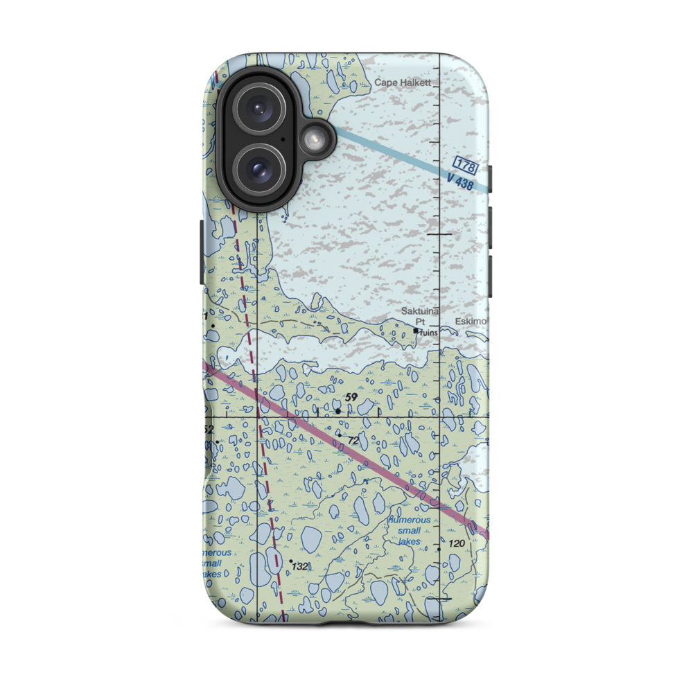 Kogru River (A41) VFR Sectional  Tough iPhone Case iPhone 16 Plus model shown