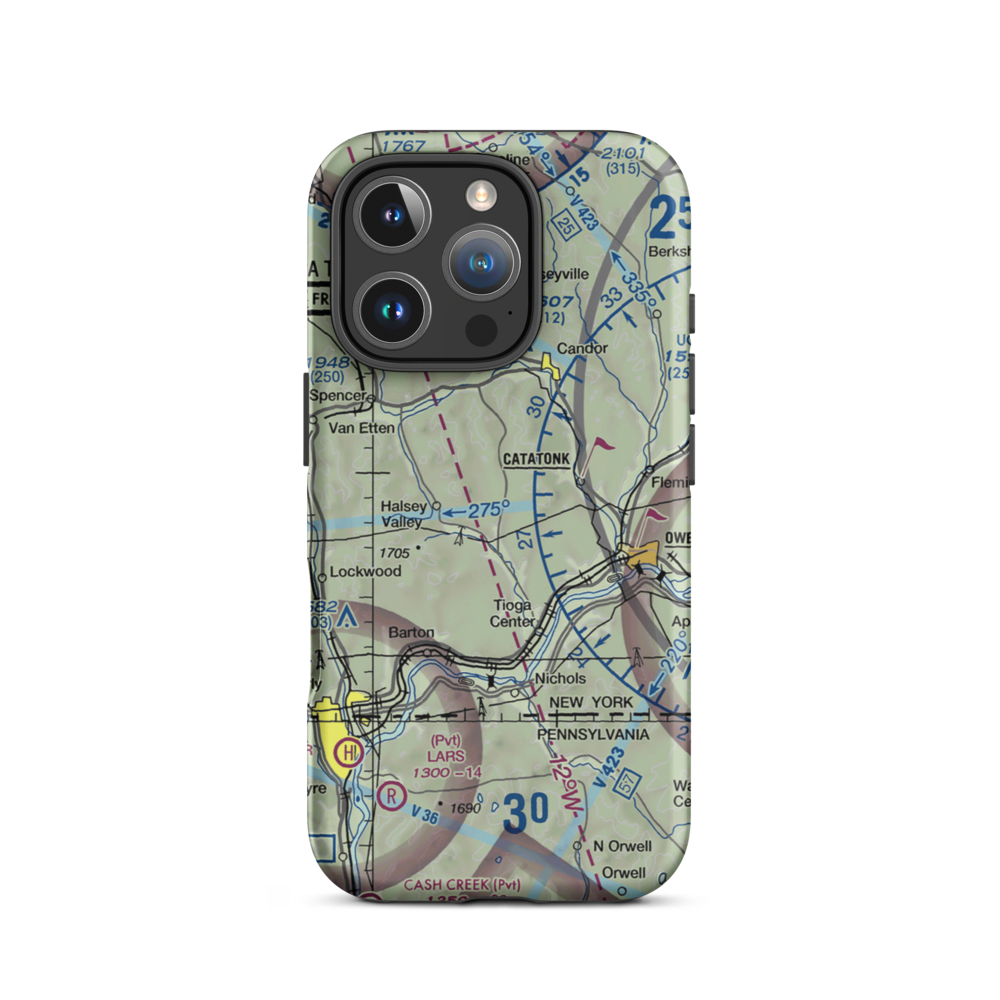 Kohn Airport (US-0048) VFR Sectional  Tough iPhone Case iPhone 16 Pro model shown