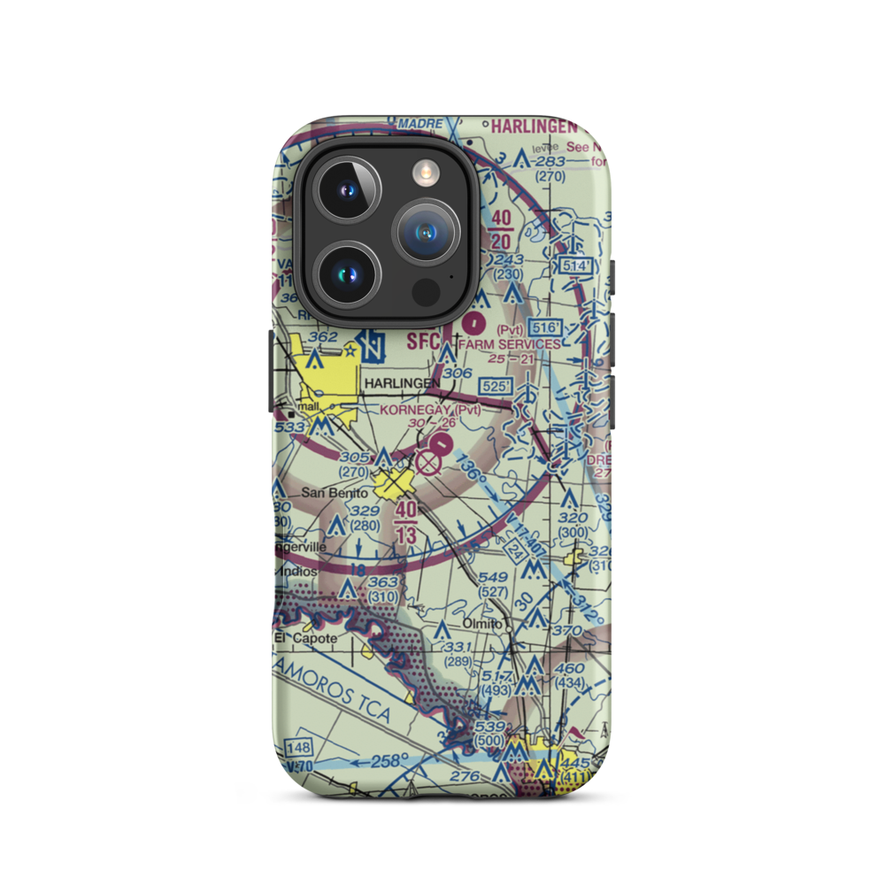 Kornegay Private Airport (53XS) VFR Sectional  Tough iPhone Case iPhone 16 Pro model shown