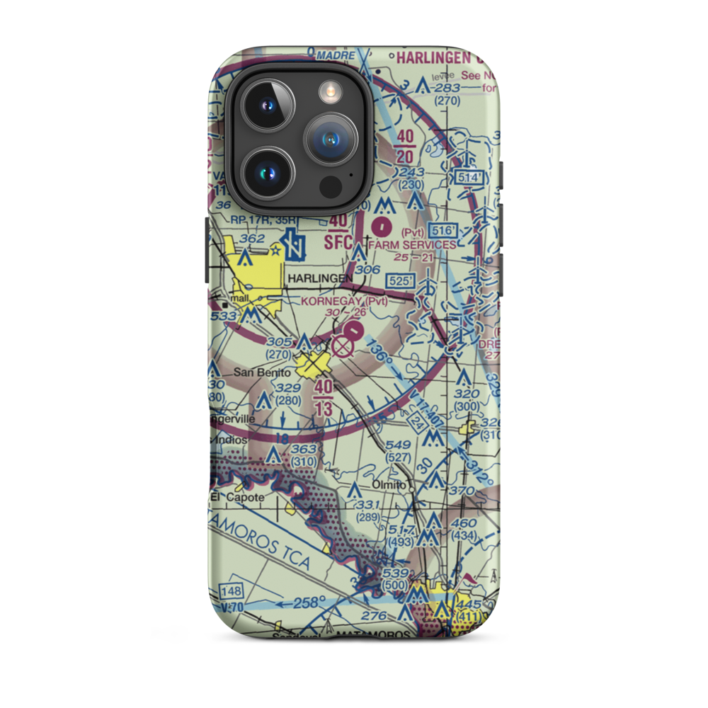 Kornegay Private Airport (53XS) VFR Sectional  Tough iPhone Case iPhone 16 Pro Max model shown